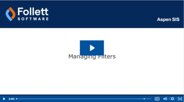 Managing Filters